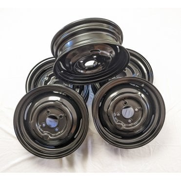 SET OF 5 Road Wheels 4.5J x 14" MINOR 8 cwt. Van & Pick-Up (4.5" Wide) E Coat Primed (ACA8264) (LP917)
