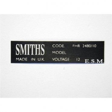 Smiths Heater Sticker ( 1970 on )