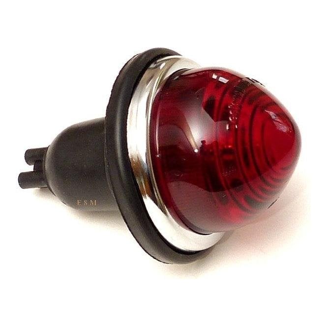 Stop/Tail Light-Complete (Domed Red Glass Lens) LUCAS L594