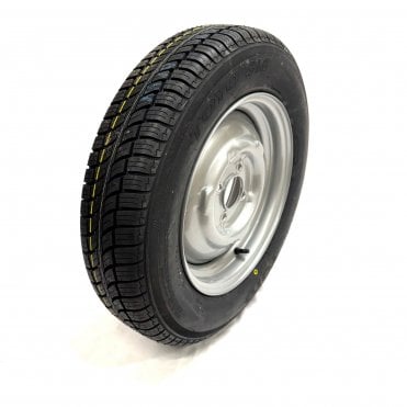 Wheel & Tyre (Mounted) Wide 4.5J in SILVER with 155/14 Toyo Radial Tyre