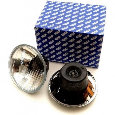 Wipac Halogen Headlamp / Headlight Kit (Pair) - R/H/Drive - No Pilot Light. Metal Reflector